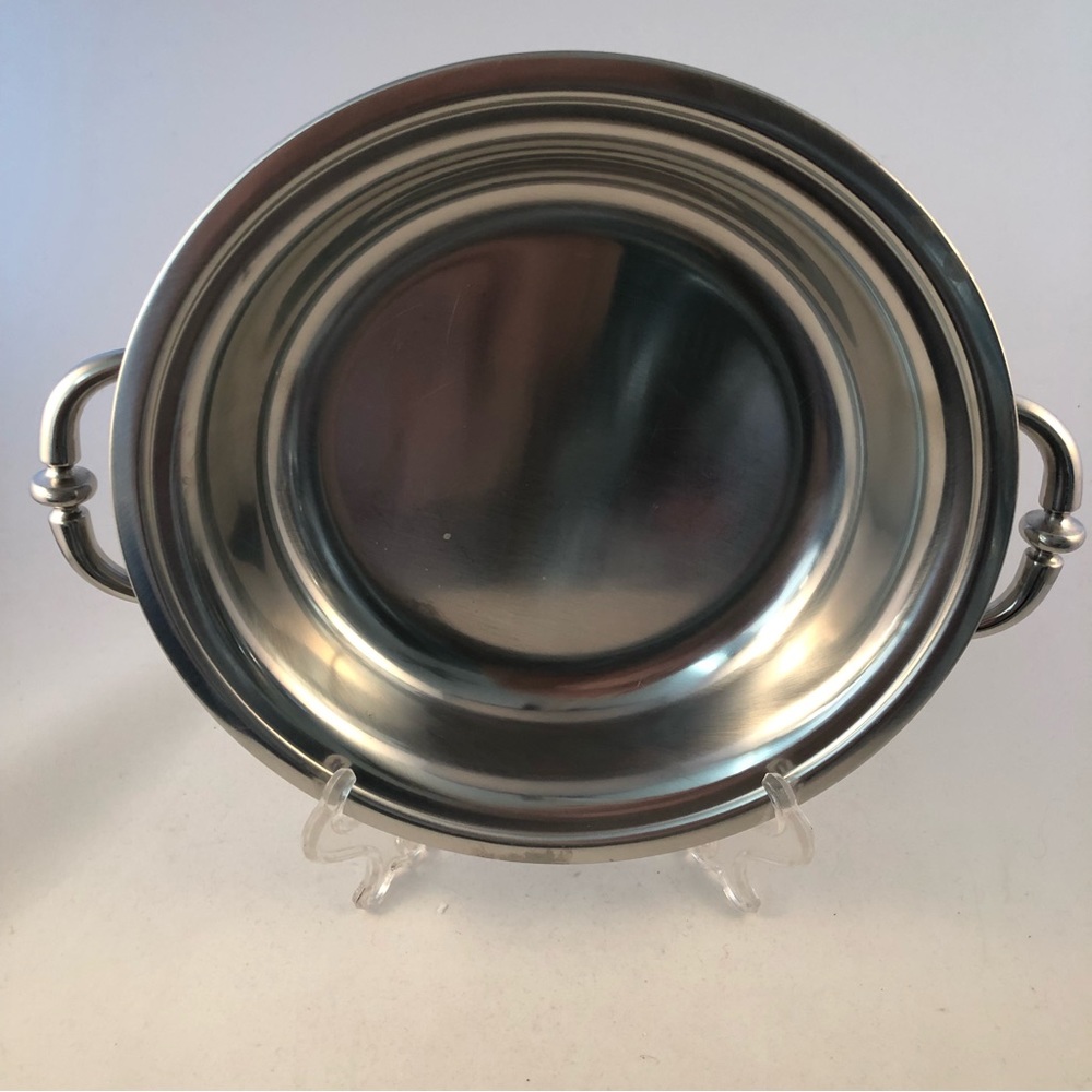 Royal BB France Vintage Stainless Steel Serving Dish with Handles 9”
